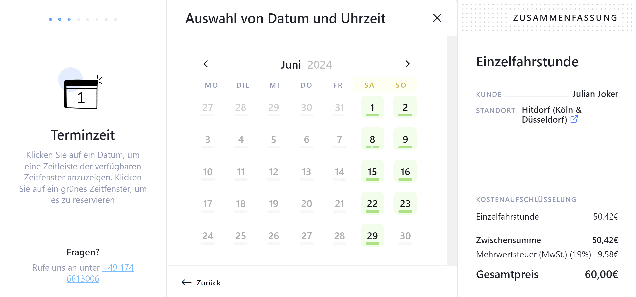 Der Nautigo Buchungskalender