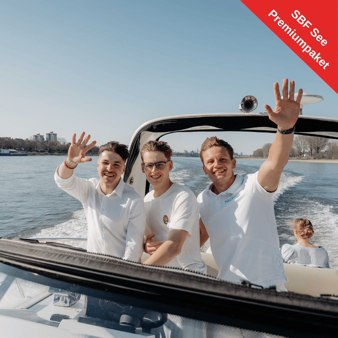 SBF See Praxisausbildung glücklich Bootsführerschein Sportbootführerschein Online Bootsschule